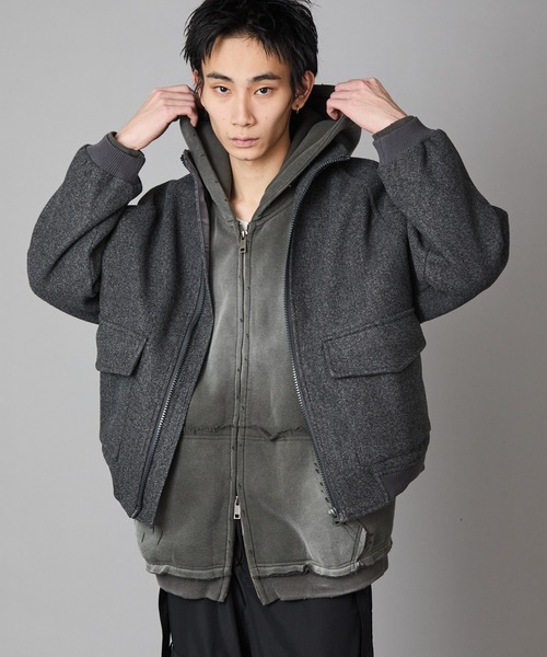Theater code(シアターコード)の「Basic Flap Pocket Blouson / ベーシック フラップポケット付き スウェット ブルゾン 秋 秋服メンズ 2026年秋冬 冬服(ブルゾン・メンズ・アッシュ/チャコール・M/L)」の19枚目の写真