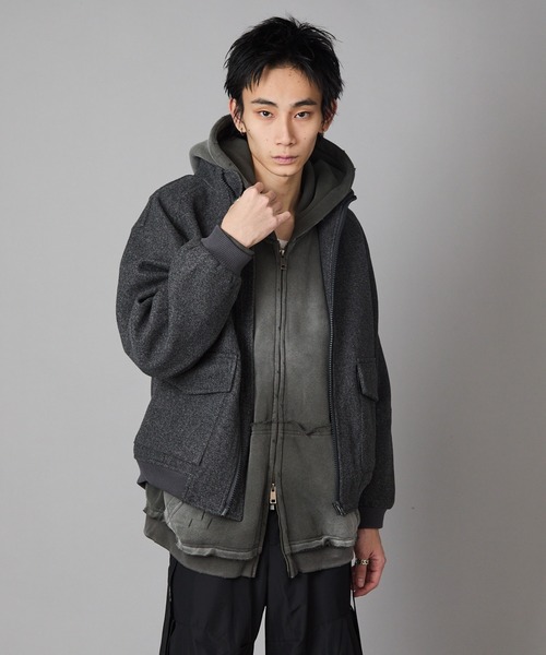 Theater code(シアターコード)の「Basic Flap Pocket Blouson / ベーシック フラップポケット付き スウェット ブルゾン 秋 秋服メンズ 2026年秋冬 冬服(ブルゾン・メンズ・アッシュ/チャコール・M/L)」の21枚目の写真