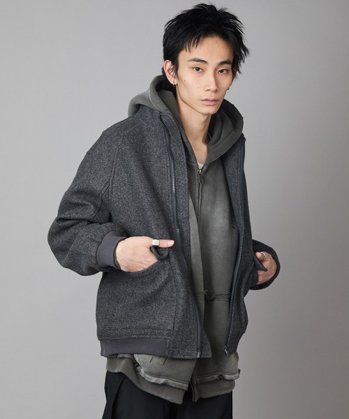 Theater code(シアターコード)の「Basic Flap Pocket Blouson / ベーシック フラップポケット付き スウェット ブルゾン 秋 秋服メンズ 2026年秋冬 冬服(ブルゾン・メンズ・アッシュ/チャコール・M/L)」の22枚目の写真