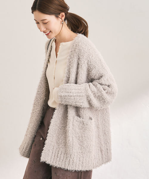 ≪WEB限定 / 追加≫CURLY ガウンニット（カーディガン/ボレロ