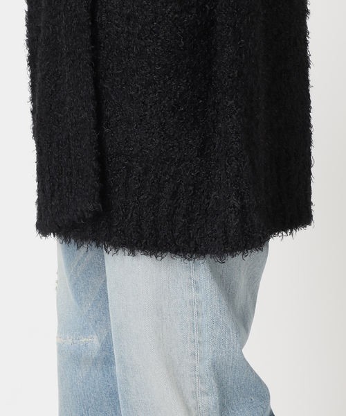 FRAMeWORK（フレームワーク）の「≪WEB限定 / 追加≫CURLY ガウンニット（カーディガン/ボレロ・レディース・ブラック/ライトグレー・FREE）」の11枚目の写真