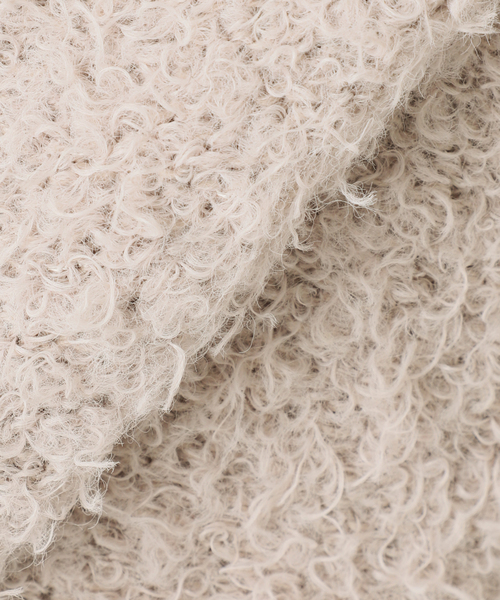 FRAMeWORK（フレームワーク）の「≪WEB限定 / 追加≫CURLY ガウンニット（カーディガン/ボレロ・レディース・ブラック/ライトグレー・FREE）」の15枚目の写真