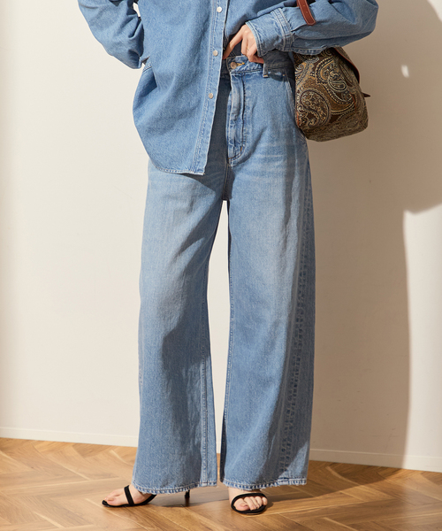 journal standard L'essage（ジャーナルスタンダードレサージュ）の「ウォッシュドバギーデニム（デニムパンツ・レディース・ブラック/ブルー・38/36）」の11枚目の写真