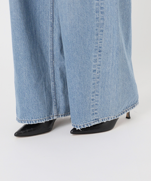 journal standard L'essage（ジャーナルスタンダードレサージュ）の「ウォッシュドバギーデニム（デニムパンツ・レディース・ブラック/ブルー・38/36）」の21枚目の写真