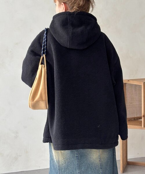 CPCM（シーピーシーエム）の「スライバーダッフルコート（その他アウター・レディース・グリーン/ブラック/ブラウン・SMALL/MEDIUM）」の8枚目の写真