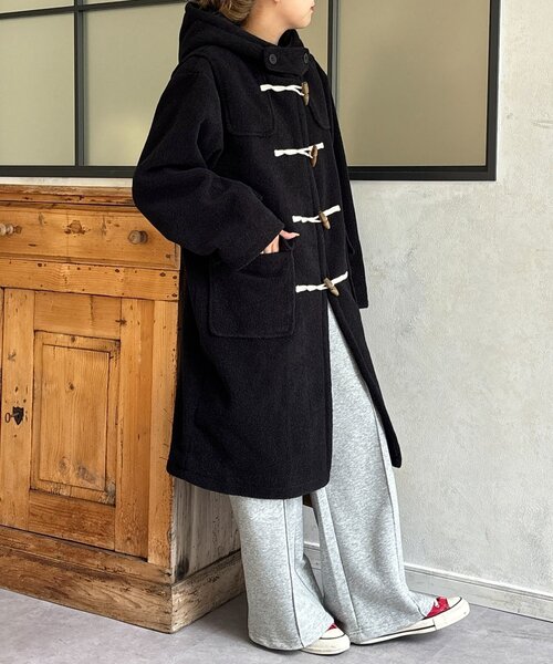 CPCM（シーピーシーエム）の「スライバーダッフルコート（その他アウター・レディース・グリーン/ブラック/ブラウン・SMALL/MEDIUM）」の13枚目の写真