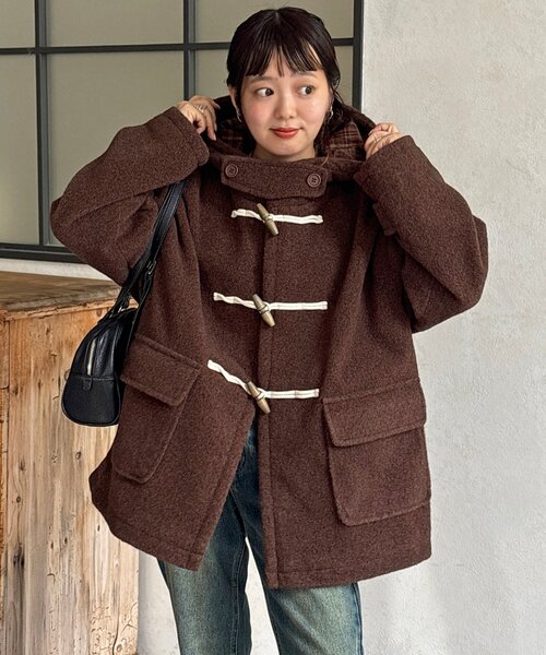 CPCM（シーピーシーエム）の「スライバーダッフルコート（その他アウター・レディース・グリーン/ブラック/ブラウン・SMALL/MEDIUM）」の20枚目の写真