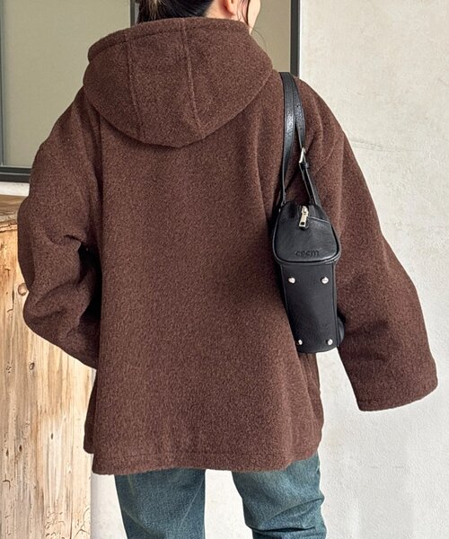 CPCM（シーピーシーエム）の「スライバーダッフルコート（その他アウター・レディース・グリーン/ブラック/ブラウン・SMALL/MEDIUM）」の22枚目の写真