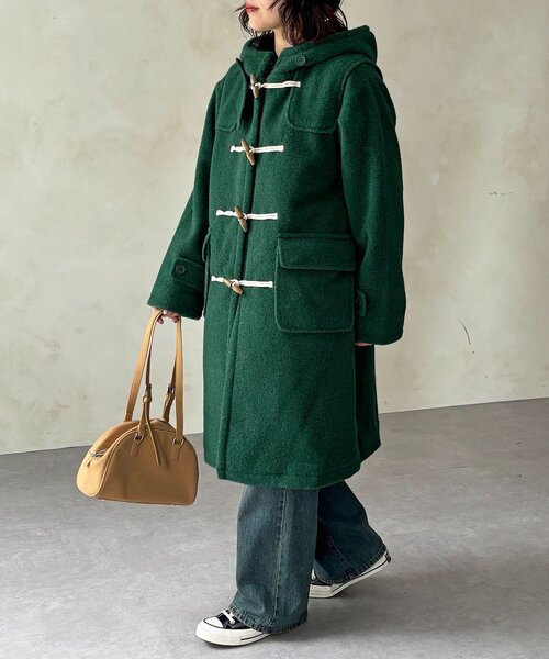 ReExplore【PRADA】 ダッフルコート モスグリーン スライバーダッフルコート（その他アウター）｜CPCM（シーピーシーエム