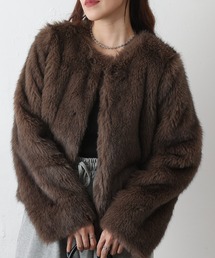 COLONY 2139 | ノーカラーファージャケット(ノーカラージャケット)