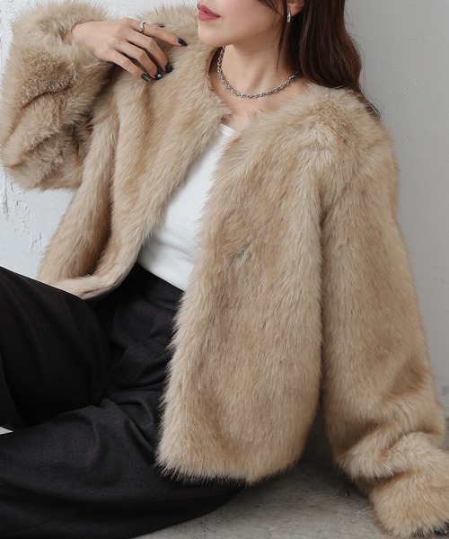 ノーカラーファージャケット（ノーカラージャケット）｜COLONY 2139