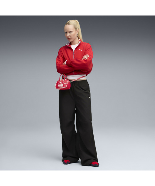 PUMA(プーマ)の「PUMA プーマ ウィメンズ ワードローブ ESS パラシュート ウーブン パンツ(その他パンツ・レディース・ブラック/アーミー・MEDIUM/LARGE/X-LARGE/SMALL)」の4枚目の写真