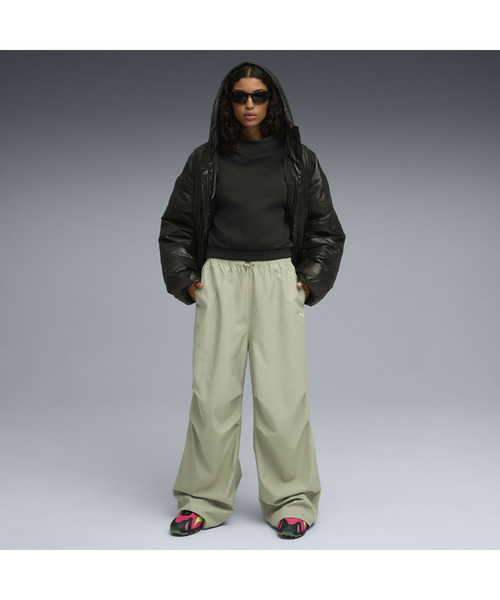 PUMA(プーマ)の「PUMA プーマ ウィメンズ ワードローブ ESS パラシュート ウーブン パンツ(その他パンツ・レディース・ブラック/アーミー・MEDIUM/LARGE/X-LARGE/SMALL)」の10枚目の写真