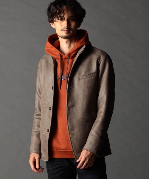 NICOLE CLUB FOR MEN（ニコルクラブフォーメン）の「スタンドカヴァーオールジャケット（その他アウター・メンズ・シルバーグレー/グレー系/ブラック/ブルー系・LARGE/X-LARGE/XX-LARGE/MEDIUM）」の3枚目の写真