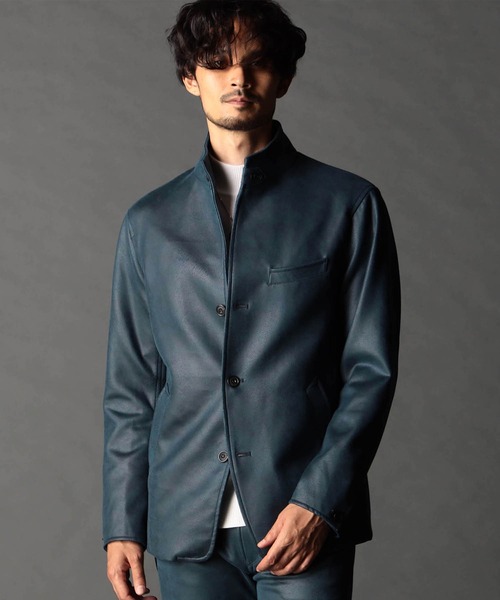 NICOLE CLUB FOR MEN（ニコルクラブフォーメン）の「スタンドカヴァーオールジャケット（その他アウター・メンズ・シルバーグレー/グレー系/ブラック/ブルー系・LARGE/X-LARGE/XX-LARGE/MEDIUM）」の4枚目の写真