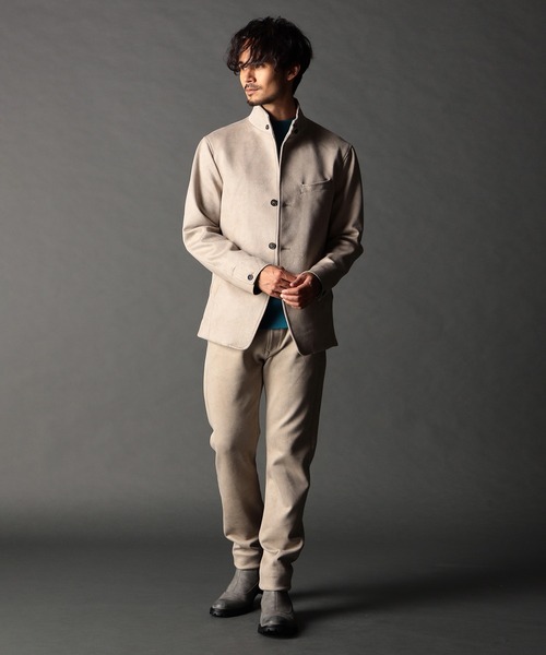 NICOLE CLUB FOR MEN（ニコルクラブフォーメン）の「スタンドカヴァーオールジャケット（その他アウター・メンズ・シルバーグレー/グレー系/ブラック/ブルー系・LARGE/X-LARGE/XX-LARGE/MEDIUM）」の5枚目の写真