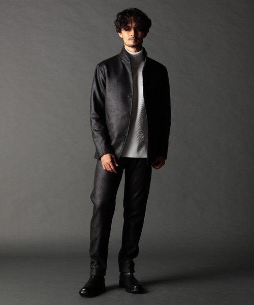 NICOLE CLUB FOR MEN（ニコルクラブフォーメン）の「スタンドカヴァーオールジャケット（その他アウター・メンズ・シルバーグレー/グレー系/ブラック/ブルー系・LARGE/X-LARGE/XX-LARGE/MEDIUM）」の7枚目の写真