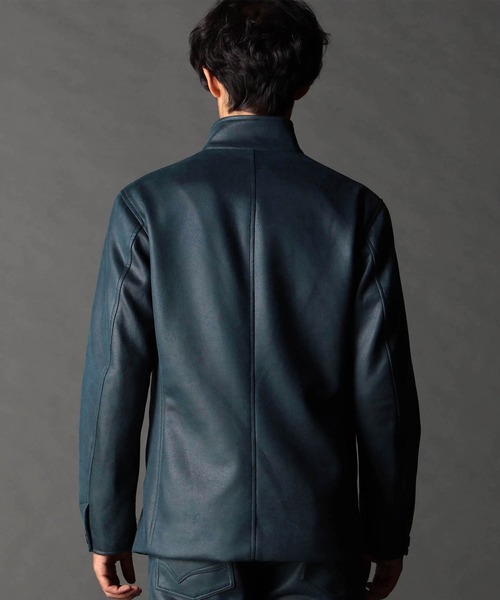 NICOLE CLUB FOR MEN（ニコルクラブフォーメン）の「スタンドカヴァーオールジャケット（その他アウター・メンズ・シルバーグレー/グレー系/ブラック/ブルー系・LARGE/X-LARGE/XX-LARGE/MEDIUM）」の10枚目の写真