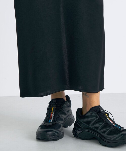 EDITION（エディション）の「ワッシャーサテン ノースリーブワンピース（ワンピース・レディース・ブラック/カーキ・34/36）」の9枚目の写真