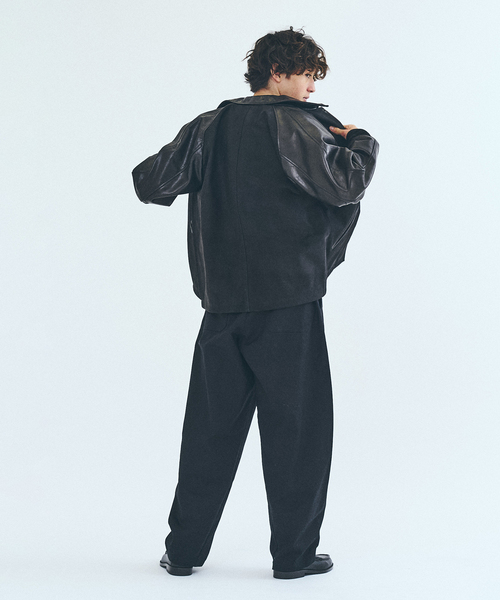 417 EDIFICE（フォーワンセブンエディフィス）の「【SKOOKUM / スクーカム】417別注 Leather AWARDブルゾン（ライダースジャケット・メンズ・ブラック・LARGE/MEDIUM）」の9枚目の写真