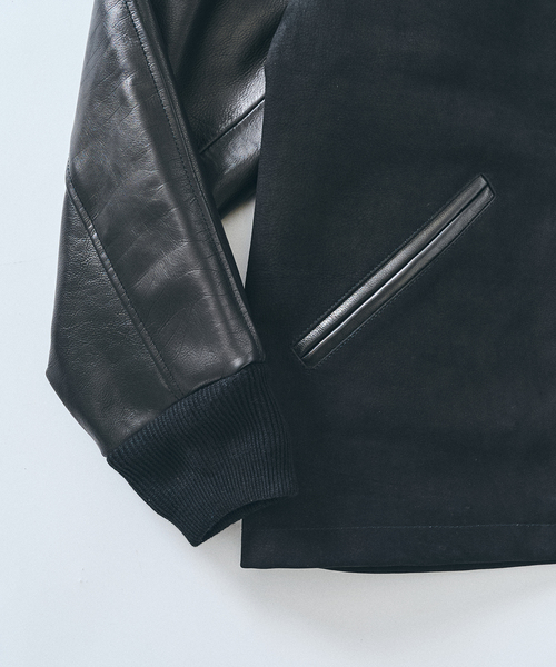 417 EDIFICE（フォーワンセブンエディフィス）の「【SKOOKUM / スクーカム】417別注 Leather AWARDブルゾン（ライダースジャケット・メンズ・ブラック・LARGE/MEDIUM）」の19枚目の写真