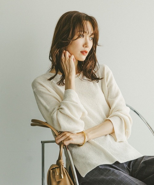 セール】ミニブークレボートネックプルオーバー/577949(ニット セール】ミニブークレボートネックプルオーバー/577949(ニット