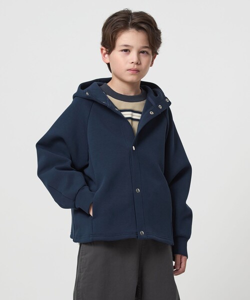 green label relaxing（グリーンレーベルリラクシング）の「ダンボール フード ハオリ / パーカー / キッズ  100cm-160cm（パーカー・キッズ・イエロー/ネイビー・130cm/140cm/150cm/160cm/110cm/100cm/120cm）」の13枚目の写真