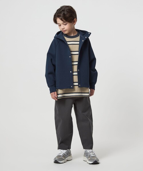 green label relaxing（グリーンレーベルリラクシング）の「ダンボール フード ハオリ / パーカー / キッズ  100cm-160cm（パーカー・キッズ・イエロー/ネイビー・130cm/140cm/150cm/160cm/110cm/100cm/120cm）」の14枚目の写真