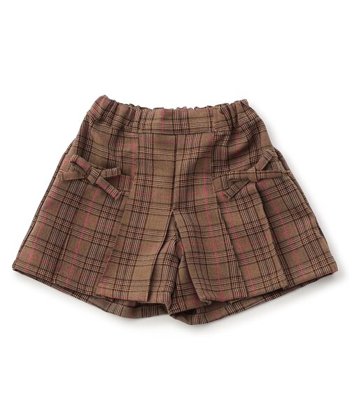 Seraph（セラフ）の「【ジュニア対応】サイドリボンスカート見えプリーツキュロット（その他パンツ・キッズ・キャメル/ブラック/スカイブルー・80/90/100/110/120/130/140）」の13枚目の写真