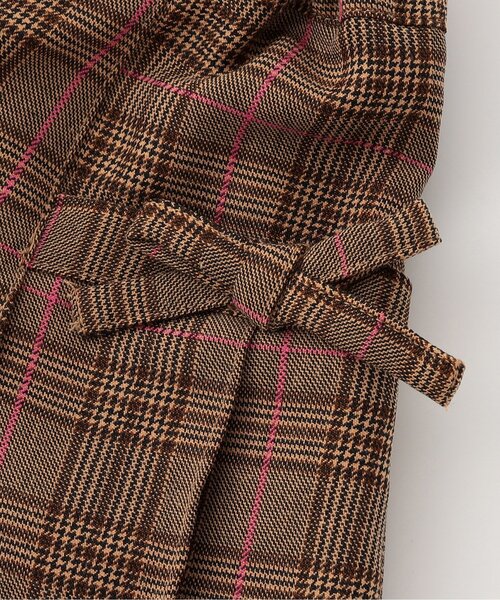 Seraph（セラフ）の「【ジュニア対応】サイドリボンスカート見えプリーツキュロット（その他パンツ・キッズ・キャメル/ブラック/スカイブルー・80/90/100/110/120/130/140）」の5枚目の写真