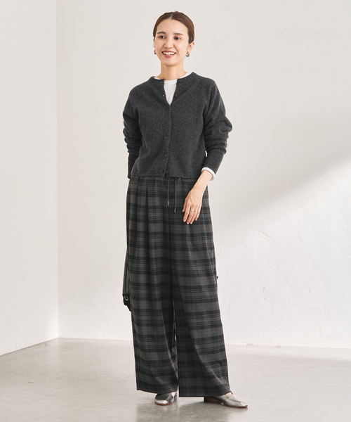 FRAMeWORK（フレームワーク）の「チェックイージーパンツ（その他パンツ・レディース・ブラウン/グレー・38/36）」の5枚目の写真