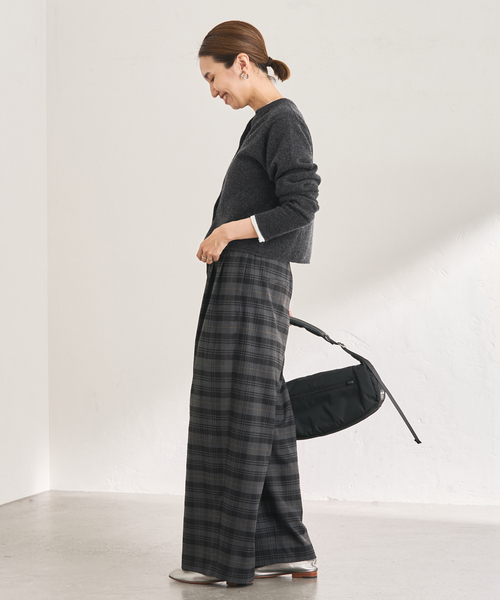 FRAMeWORK（フレームワーク）の「チェックイージーパンツ（その他パンツ・レディース・ブラウン/グレー・38/36）」の6枚目の写真