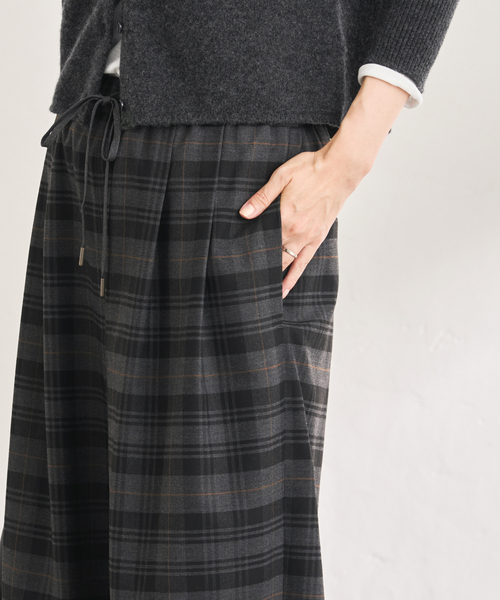FRAMeWORK（フレームワーク）の「チェックイージーパンツ（その他パンツ・レディース・ブラウン/グレー・38/36）」の14枚目の写真