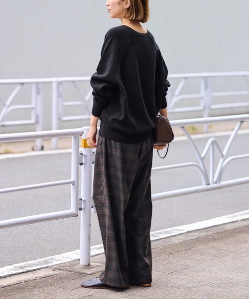 FRAMeWORK（フレームワーク）の「チェックイージーパンツ（その他パンツ・レディース・ブラウン/グレー・38/36）」の17枚目の写真