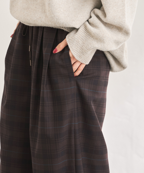 チェックイージーパンツ（その他パンツ）｜FRAMeWORK（フレームワーク