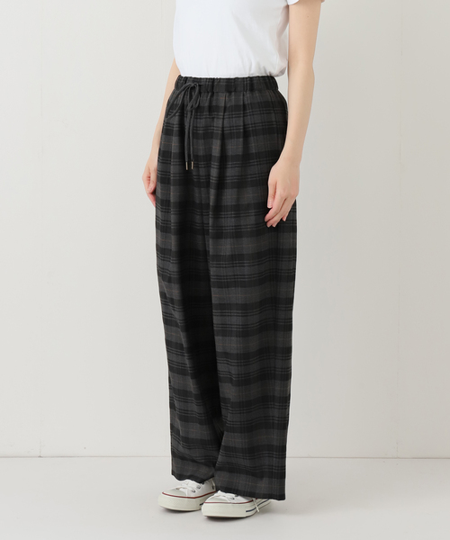 FRAMeWORK（フレームワーク）の「チェックイージーパンツ（その他パンツ・レディース・ブラウン/グレー・38/36）」の3枚目の写真