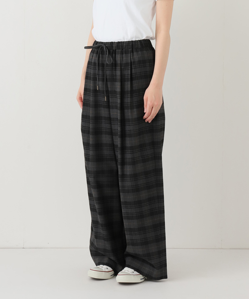 FRAMeWORK（フレームワーク）の「チェックイージーパンツ（その他パンツ・レディース・ブラウン/グレー・38/36）」の4枚目の写真