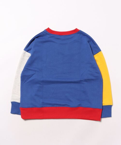NCAA（エヌシーエーエー）の「【NCAA】別注バイカラースウェット/Jr.(130～150cm)（スウェット・キッズ・イエロー/ブルー・150/140/130）」の3枚目の写真