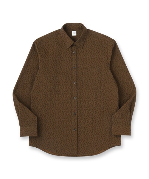 TAKEO KIKUCHI(タケオキクチ)の「【Made in JAPAN】播州織 ドビー千鳥シャツ(シャツ/ブラウス・メンズ・ネイビー/キャメル/ボルドー/グレー・04/03/02/01)」の6枚目の写真