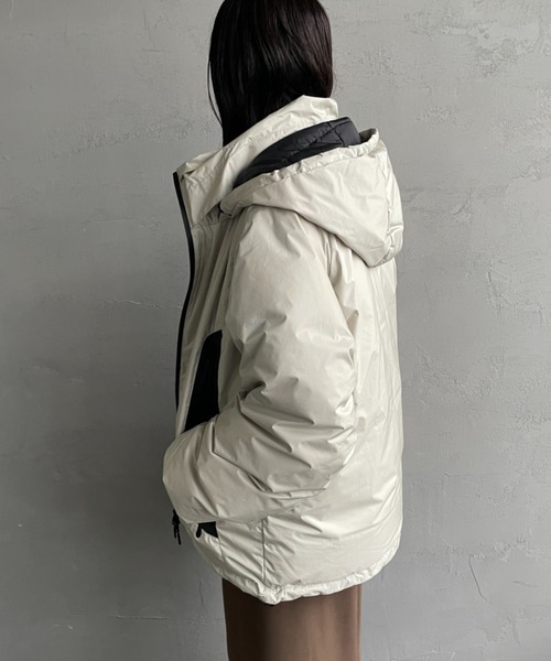 NANGA（ナンガ）の「[NANGA/ナンガ] 別注 オーロラダウンジャケット（ダウンジャケット/コート・レディース・アイボリー/グリーン/ブラック・M/S/L/XL）」の10枚目の写真