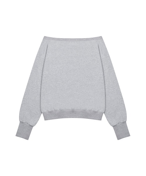 LUVISTRUE(ラヴイズトゥルー)の「GT ONE SHOULDER SWEATSHIRT(スウェット・レディース・グレー/ブラック・FREE)」の16枚目の写真