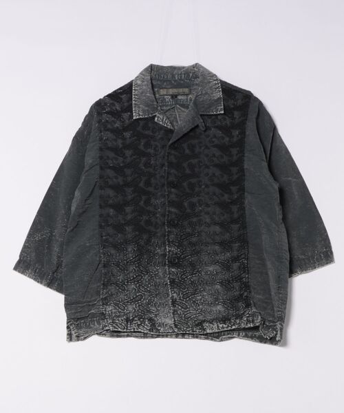 AYUITE（アユイテ）の「【Ca】【it】【AYUITE】ﾍﾟｲｽﾞﾘｰ刺繍 ｼｬﾂｼﾞｬｹｯﾄ七分袖（その他アウター・メンズ・ブラック/ホワイト・MEDIUM/SMALL）」の2枚目の写真