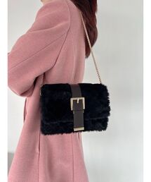 RESEXXY | キルティングファーコンパクトバッグ(ハンドバッグ)