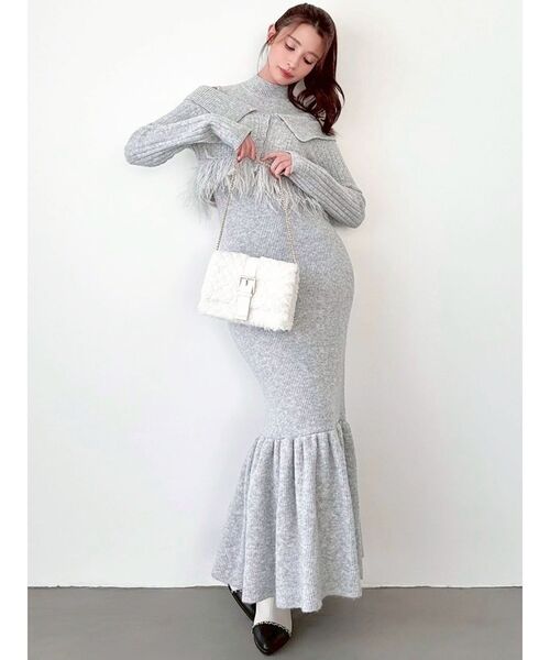 RESEXXY（リゼクシー）の「キルティングファーコンパクトバッグ（ハンドバッグ・レディース・ホワイト/ブラック・FREE）」の21枚目の写真