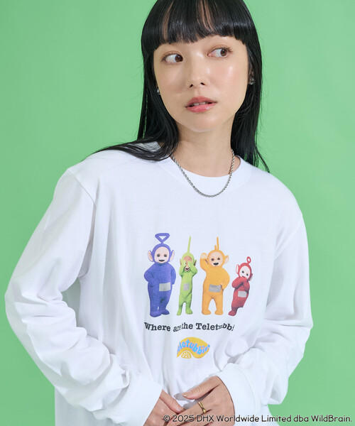 セール】Teletubbies ミニ フロント プリントロンT/テレタビーズ（T