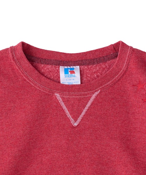 M TO R(ムウトアール)の「【RUSSELL ATHLETIC for M TO R】DYED EMBRO SWEATSHIRTS UNISEX(スウェット・レディース・ネイビー/ライトグレー/レッド/ピンク・M/L/XL/S)」の14枚目の写真