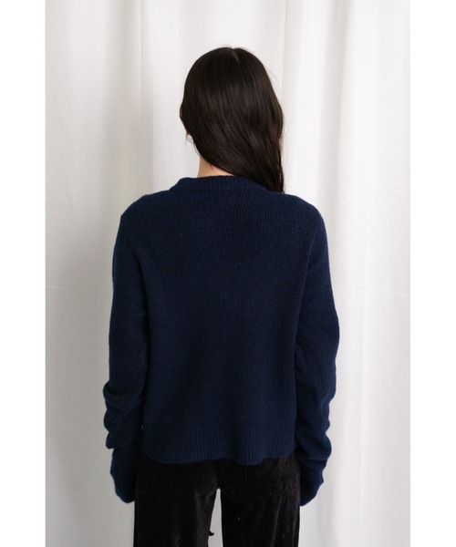 CAROUSE LAMBRA（ケラウズランブラ）の「LS CREW SHORT LENGTH KNIT（ニット/セーター・レディース・グレー/ネイビー/レッド・FREE）」の9枚目の写真