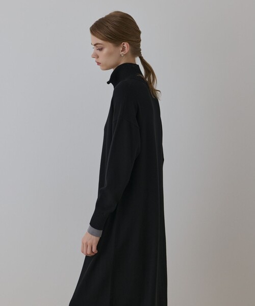 Diagram 　バイカラーストレートニットワンピース Diagram ワンピース バイカラーストレートニットワンピース : ZOZOTOWN