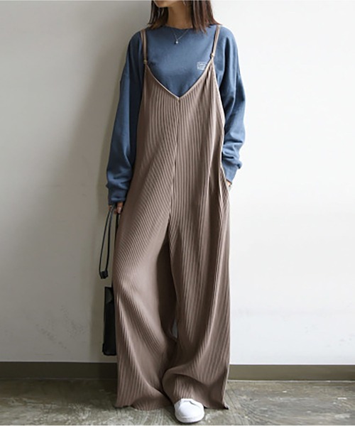 MAISON DE THERESE（メゾン ド テレーズ）の「ゆったり ストラップジャンプスーツ（サロペット/オーバーオール・レディース・B/A/D/E・FREE）」の4枚目の写真