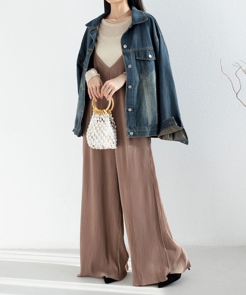 MAISON DE THERESE（メゾン ド テレーズ）の「ゆったり ストラップジャンプスーツ（サロペット/オーバーオール・レディース・B/A/D/E・FREE）」の22枚目の写真